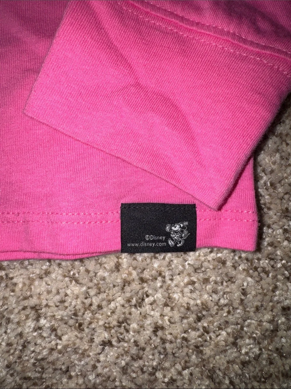 GAP Bright Pink Minnie Graphic Long sleeve Tshirt